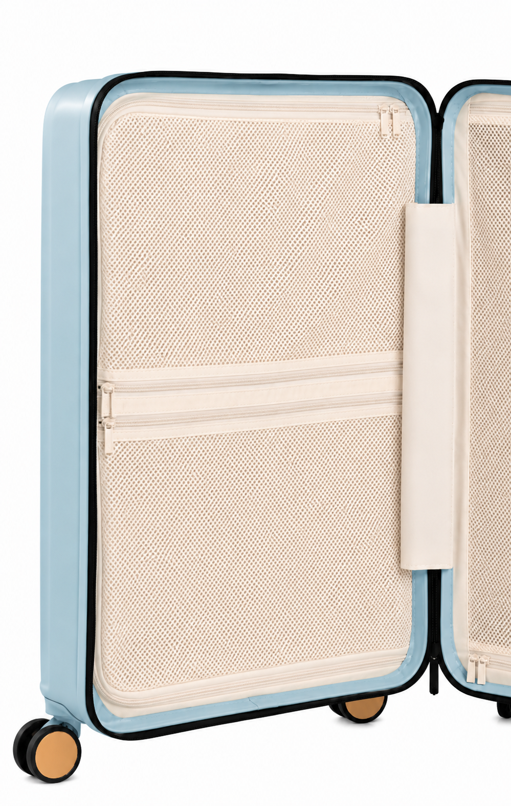 Goldenbritish Sky Blue Luxury 3-Piece Hard Shell Suitcase Set