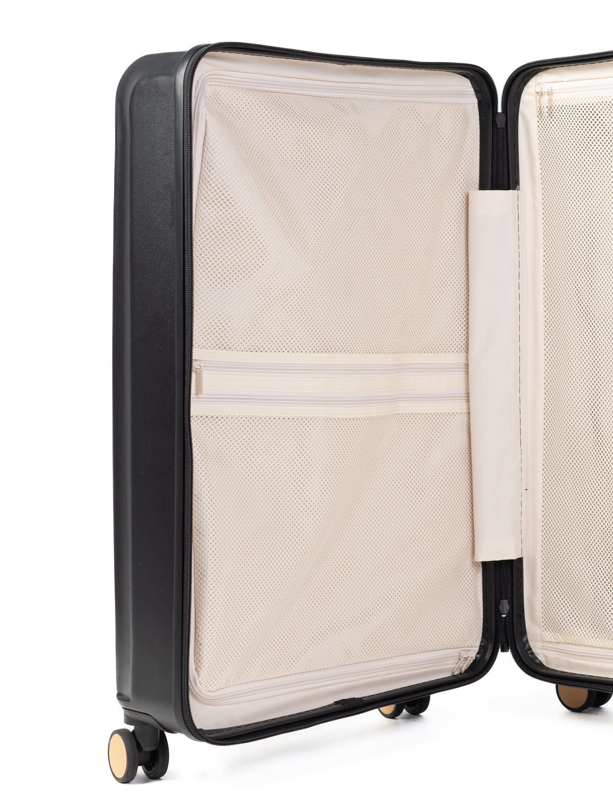 Goldenbritish Black Luxury 3-Piece Hard Shell Suitcase Set