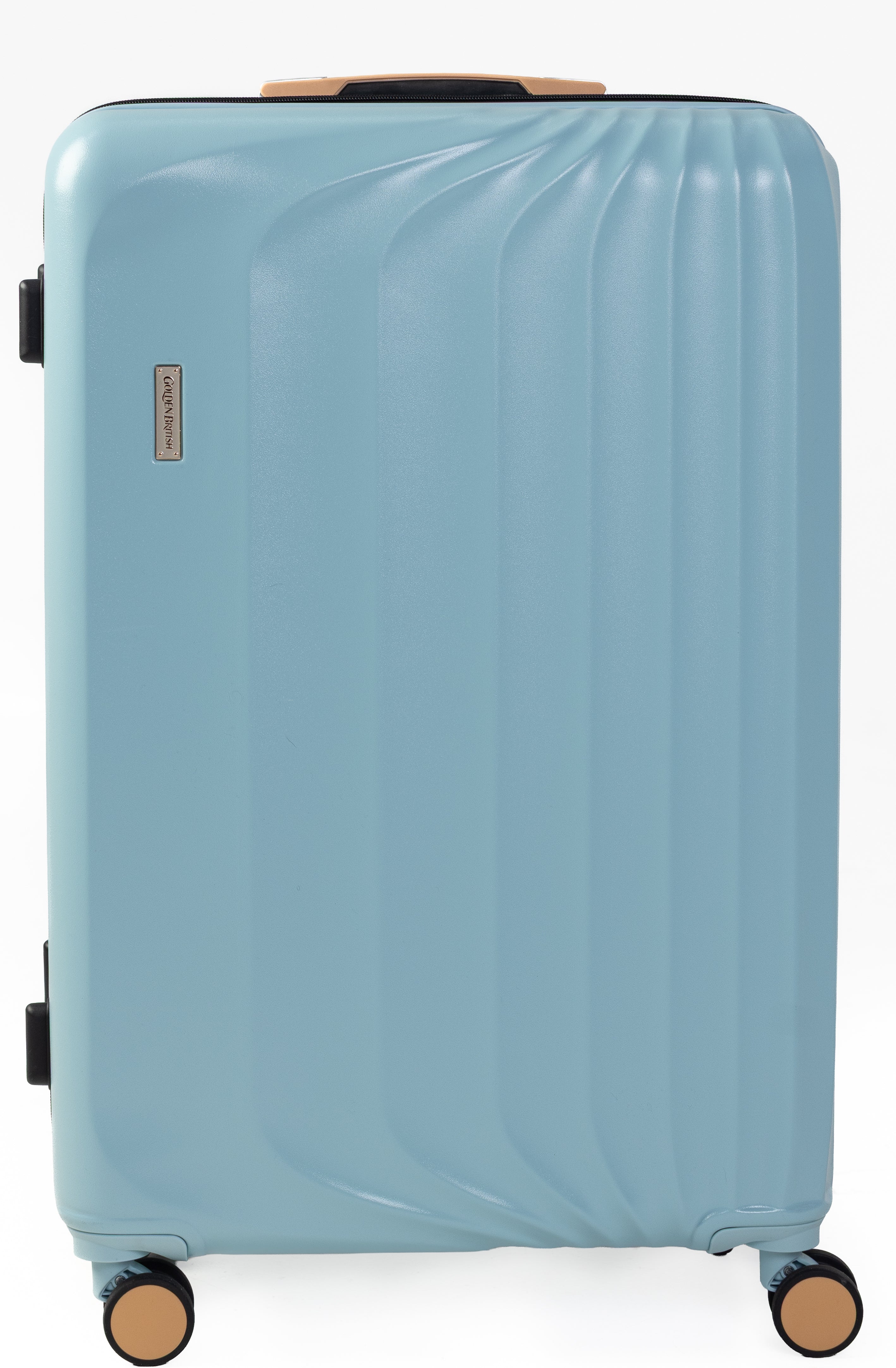 Goldenbritish Sky Blue Luxury 3-Piece Hard Shell Suitcase Set
