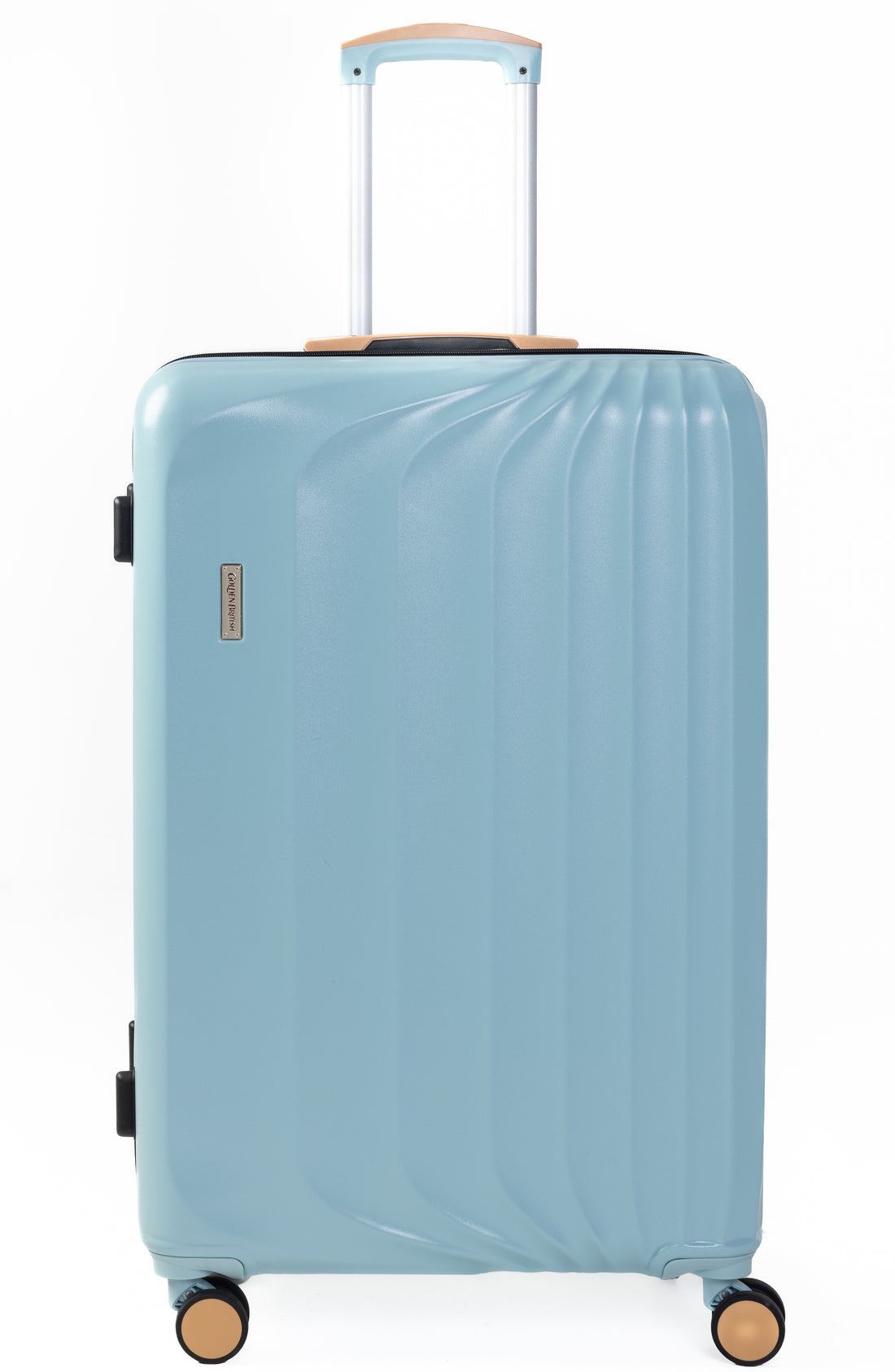 Goldenbritish Sky Blue Luxury 3-Piece Hard Shell Suitcase Set
