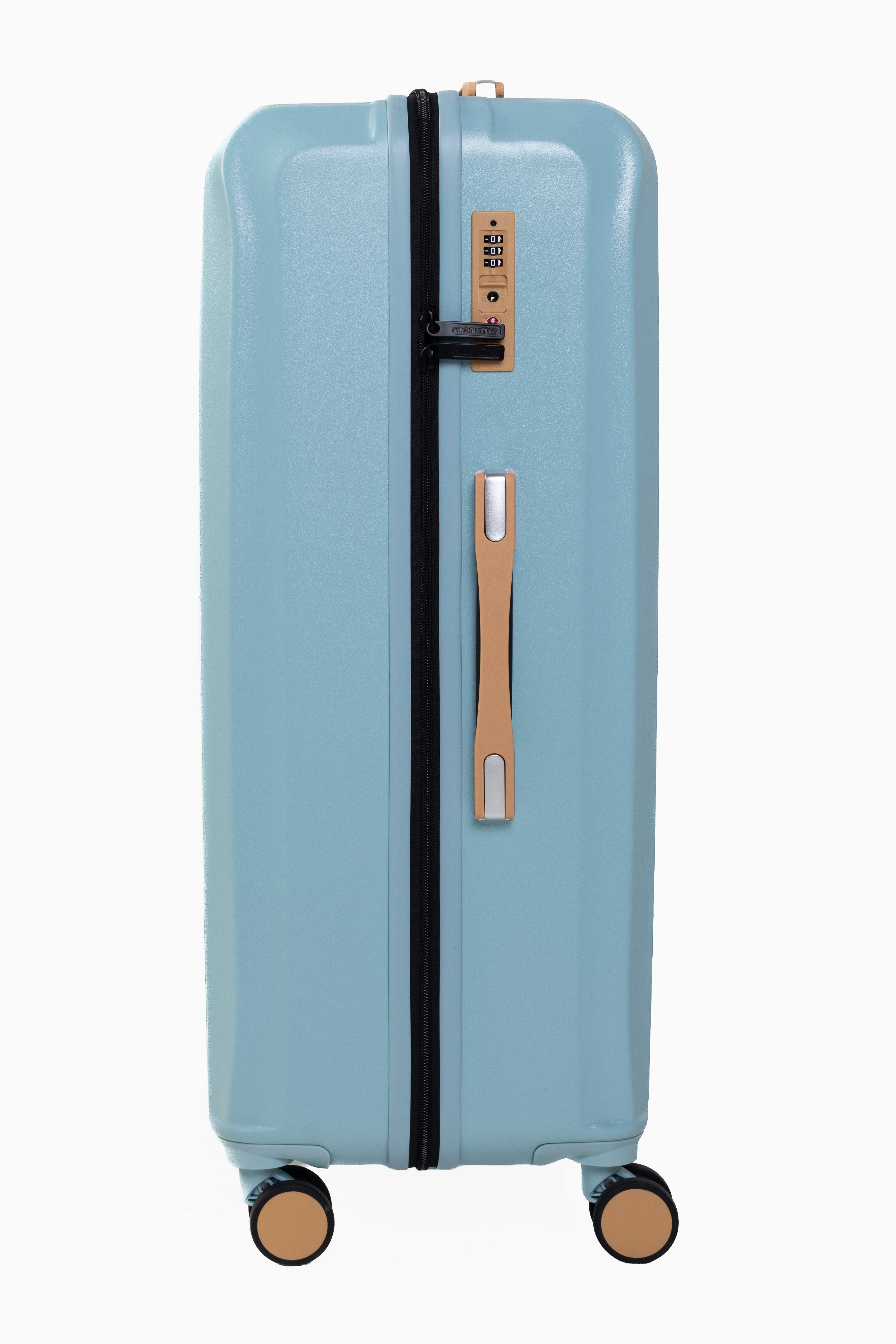 Goldenbritish Sky Blue Luxury 3-Piece Hard Shell Suitcase Set