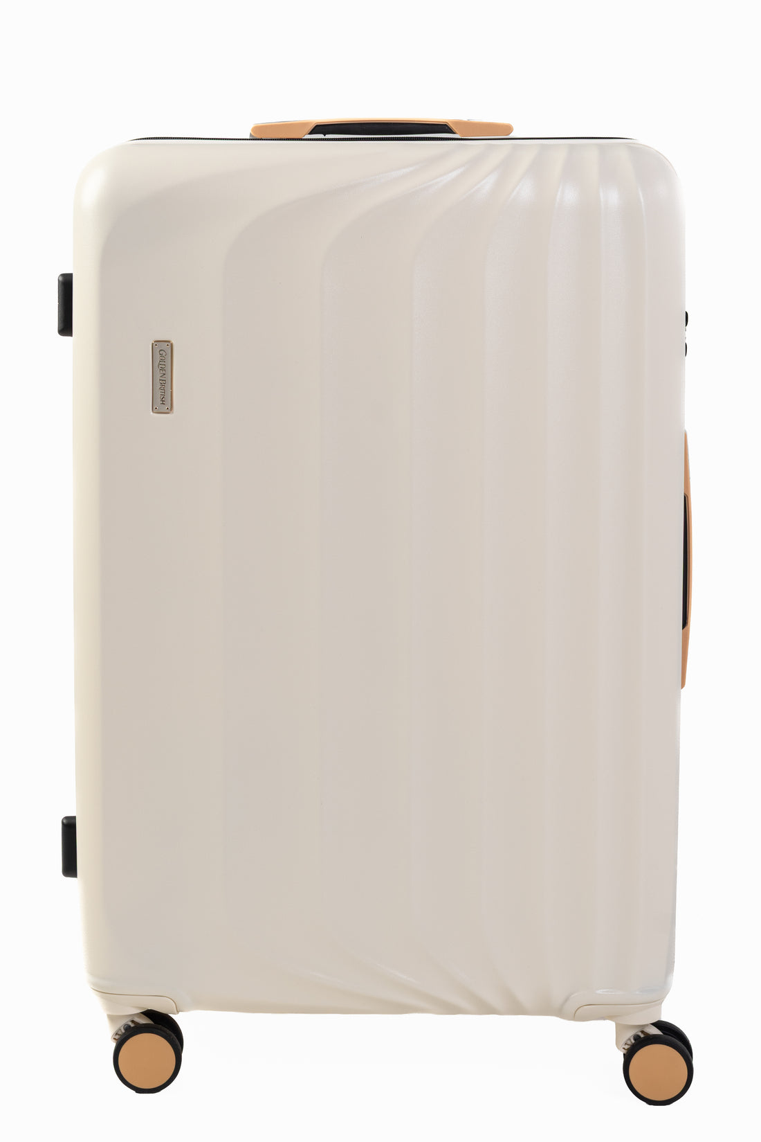 Goldenbritish Cream Luxury 3-Piece Hard Shell Suitcase Set