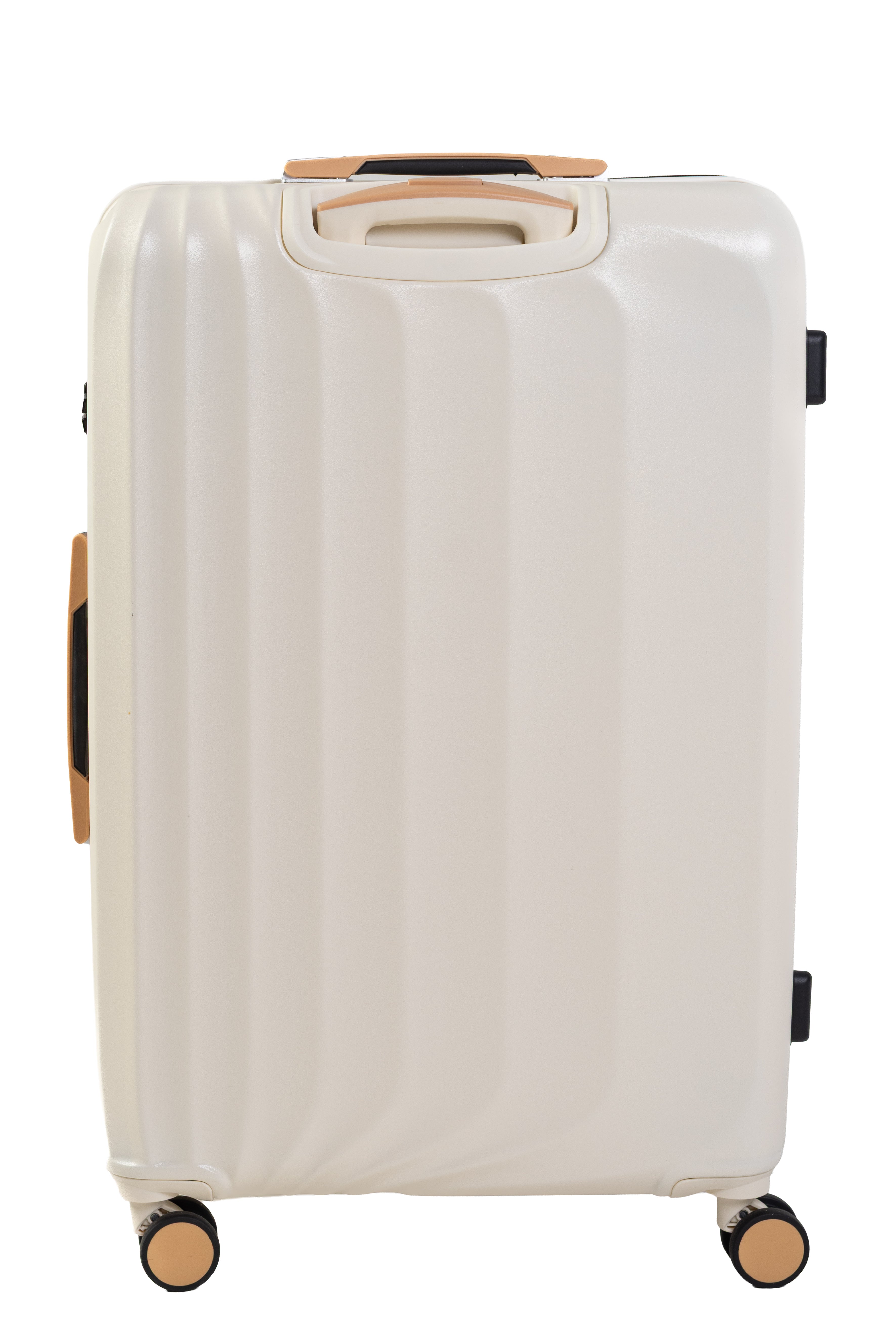 Goldenbritish Cream Luxury 3-Piece Hard Shell Suitcase Set