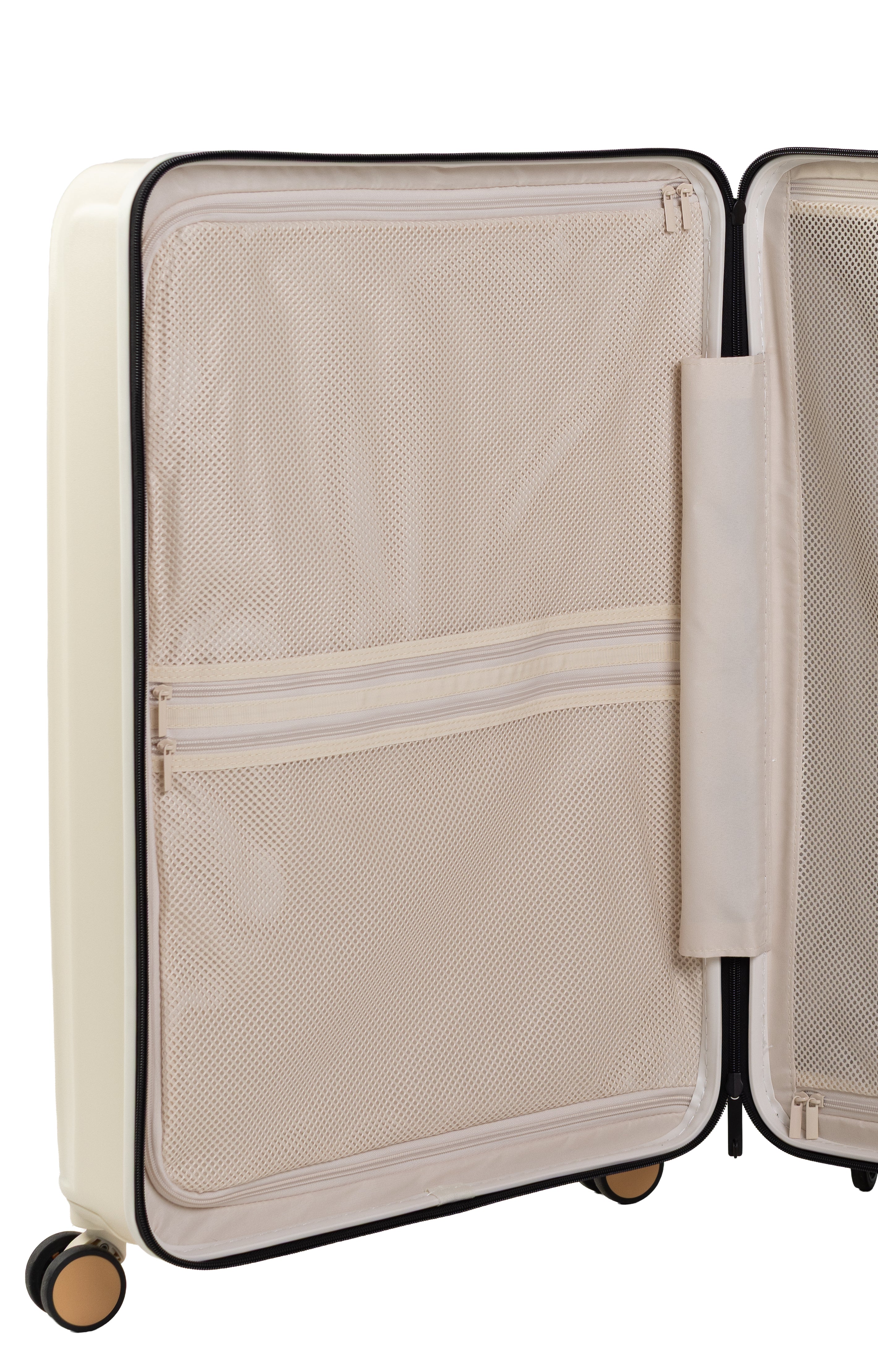 Goldenbritish Cream Luxury 3-Piece Hard Shell Suitcase Set