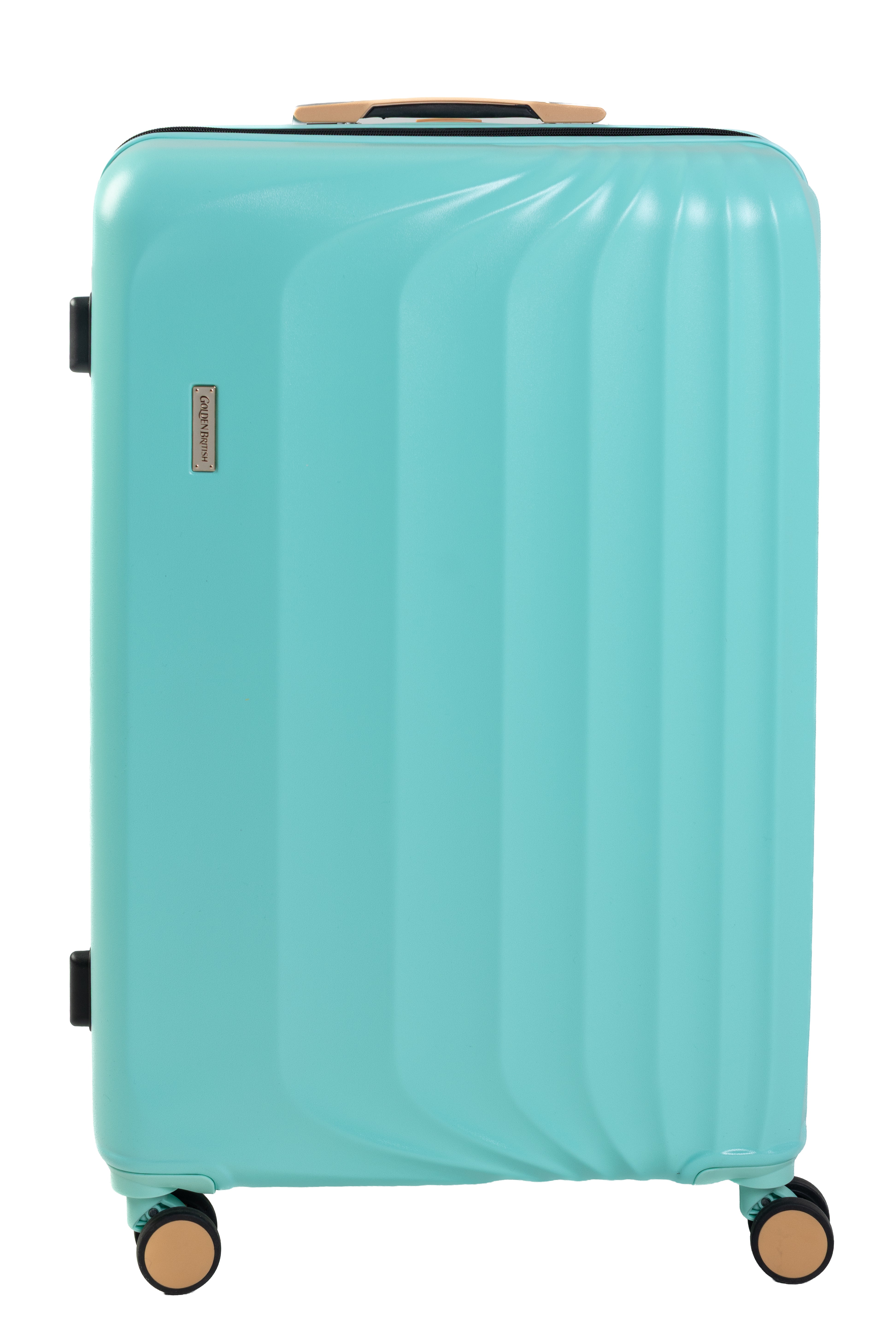 Goldenbritish Turquoise Luxury 3-Piece Hard Shell Suitcase Set