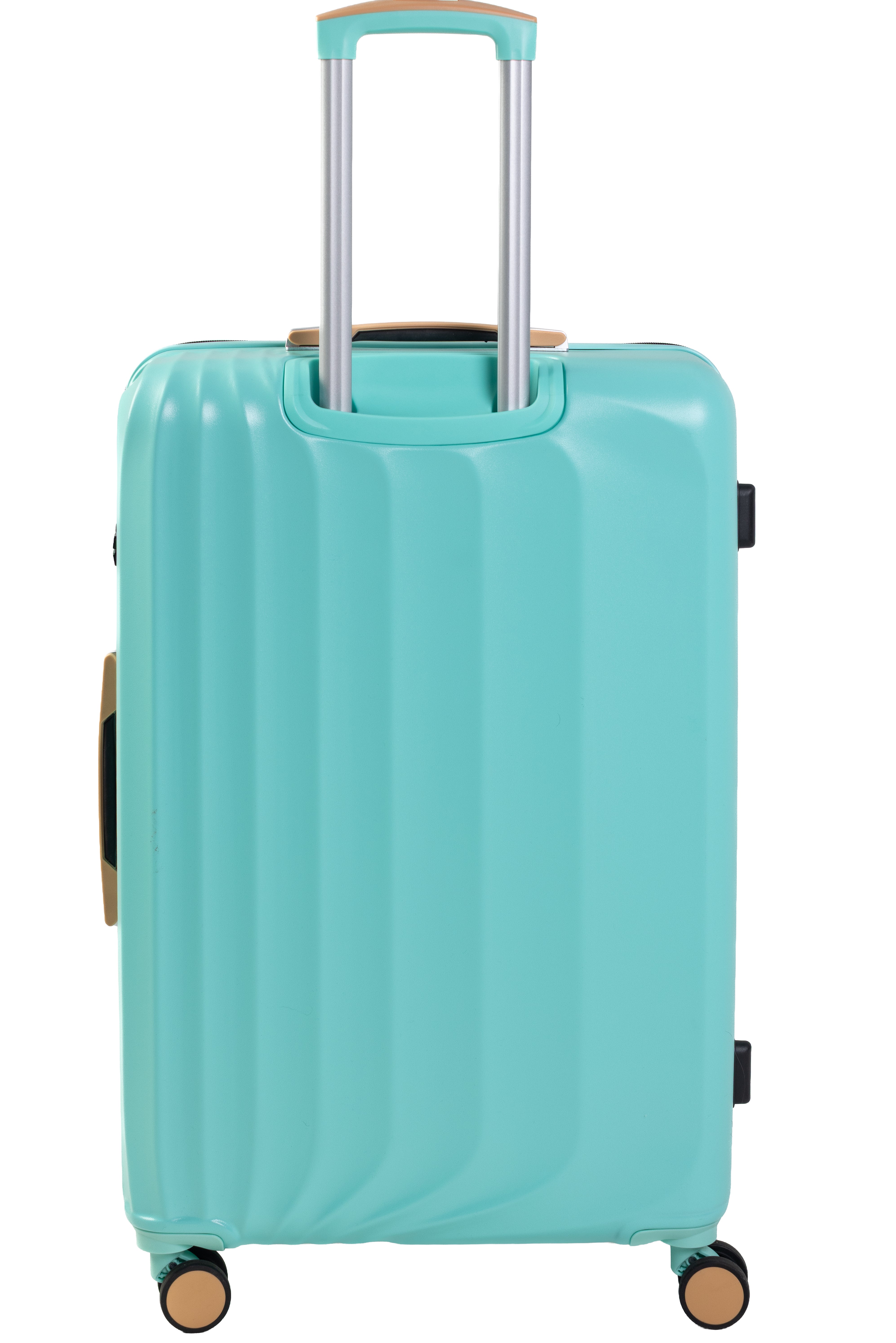 Goldenbritish Turquoise Luxury 3-Piece Hard Shell Suitcase Set
