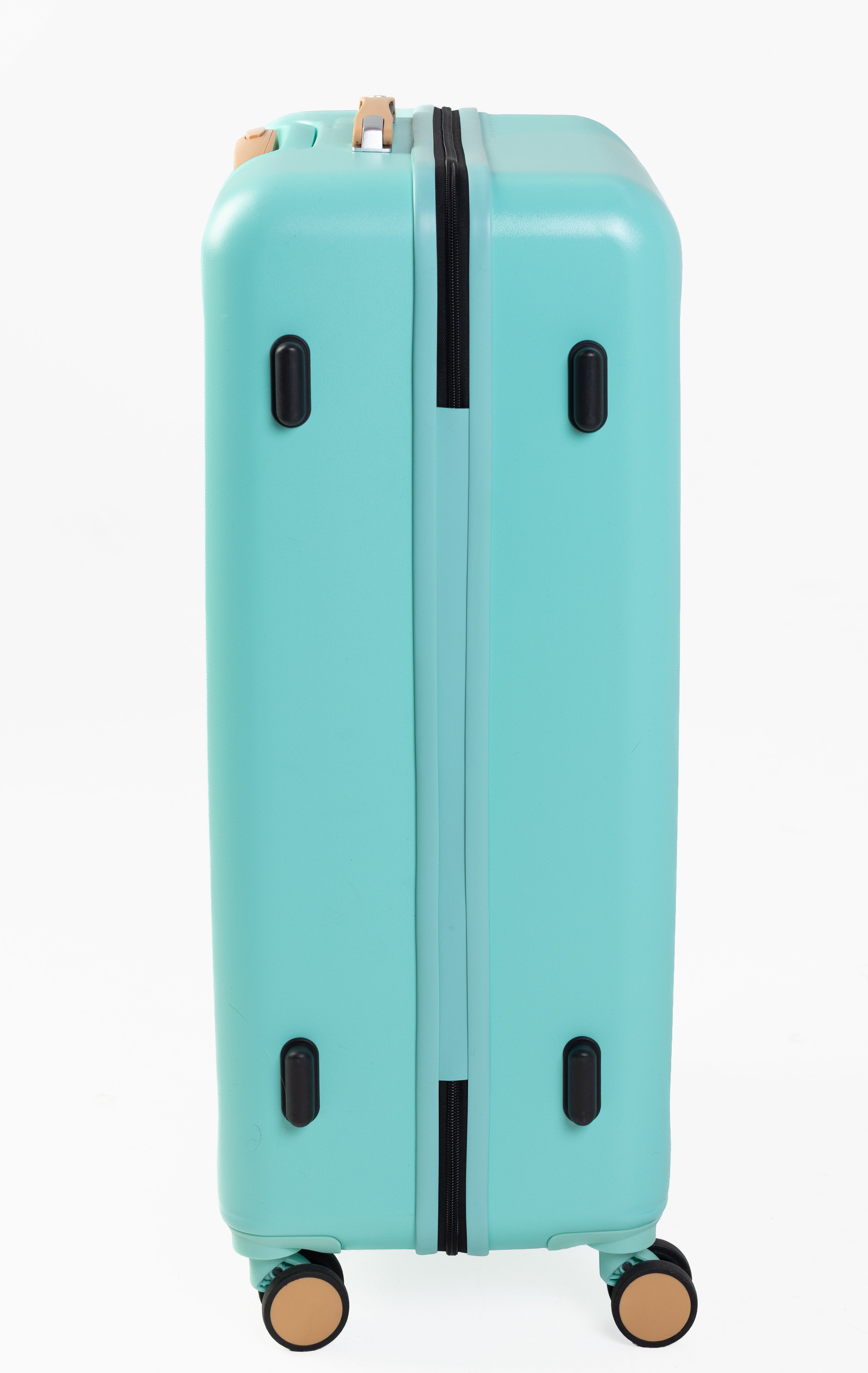 Goldenbritish Turquoise Luxury 3-Piece Hard Shell Suitcase Set