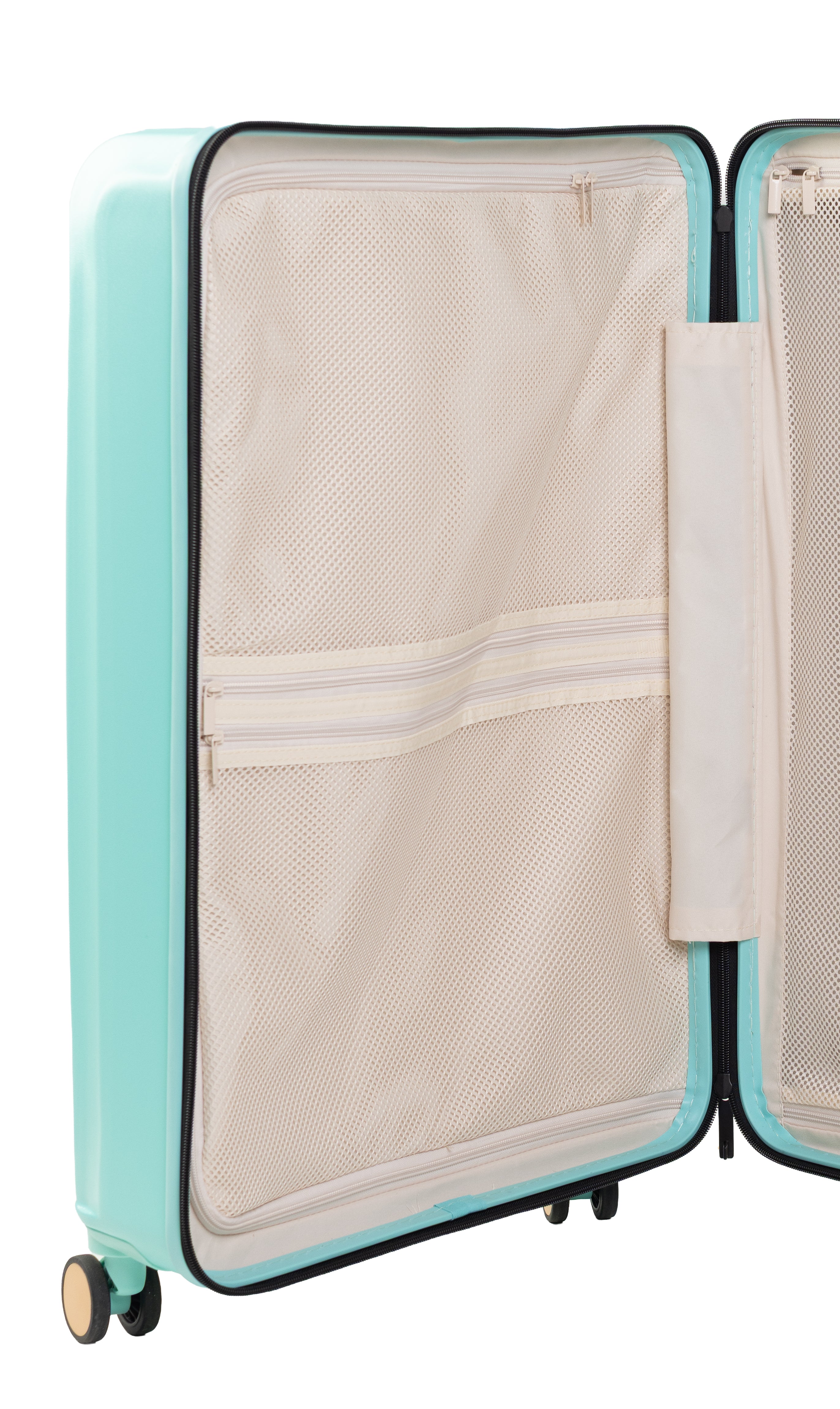 Goldenbritish Turquoise Luxury 3-Piece Hard Shell Suitcase Set